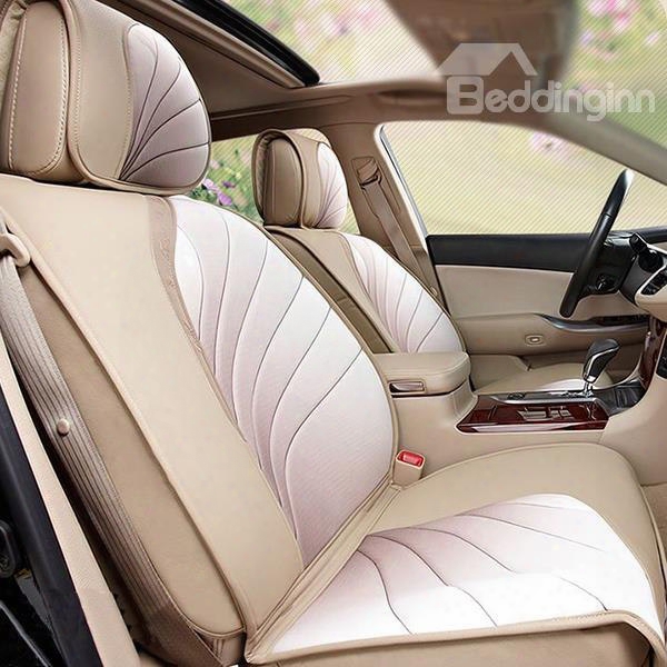 Vogue Design With Streamlined Side Patterns Leather Universal Car Seat Covers