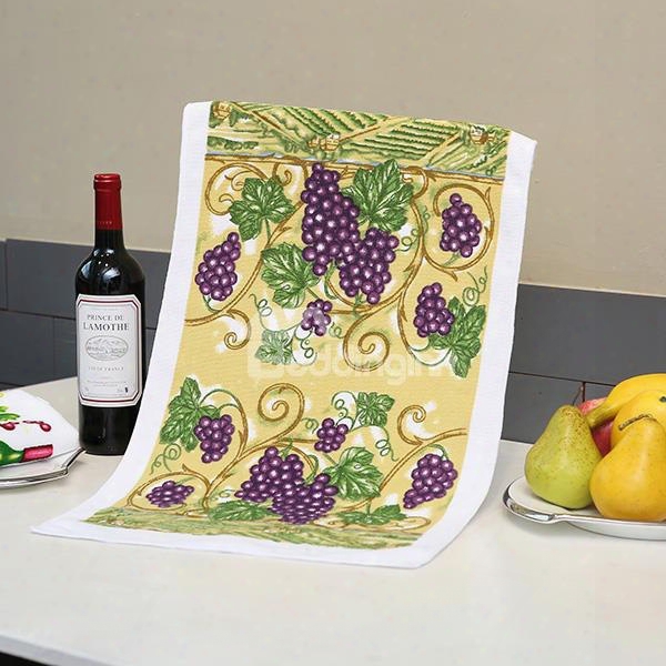 Wonderful Vineyard Printing Face & Hand Towel