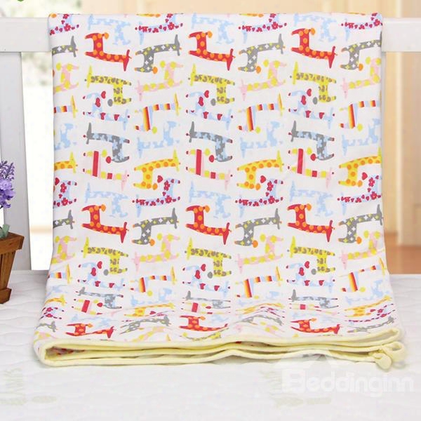 Adorable Giraffe Pattern 100% Cotton Baby Crib Sheet