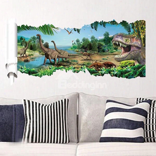 Amazing Fantasy Pre-historic Jurassic Park 3d Wall Stickers