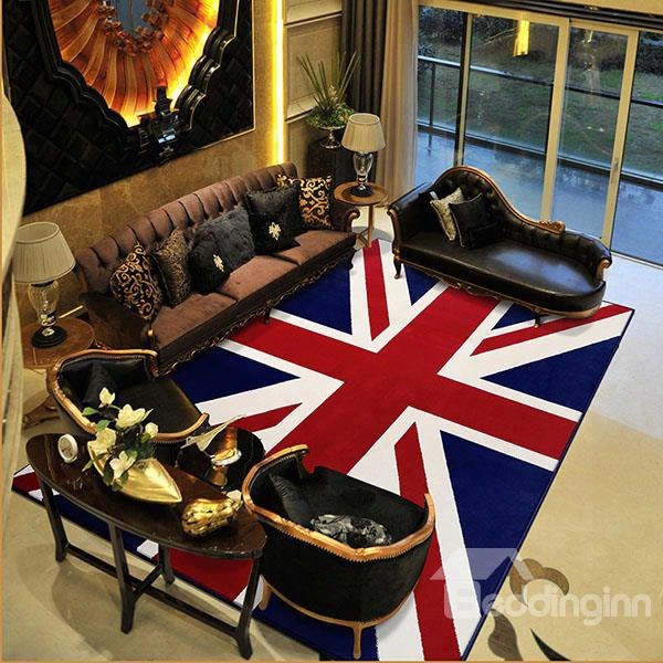 Classical European Style Rectangle Union Jack Area Rugs