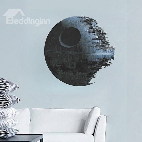 Creative Death Star In Star Wars Removable Wall Sticker