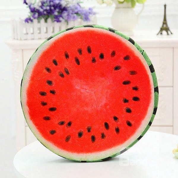 Creative Delicious Watermelon Design Soft Throw Pillow