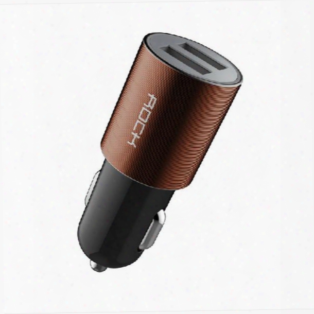 Excellent Designed Dural Usb Port And Aluminium Alloy Surface Car Charger