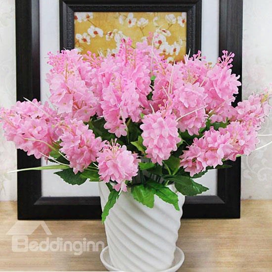 Fantastic 5-branch Hyacinth With Ceramic Vase Artificial Flower Sets