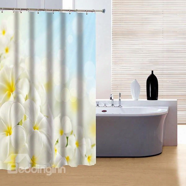 Glamerous Fancy Flower Sea Print 3d Shower Curtain