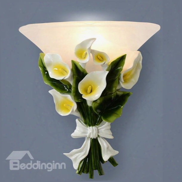 Gorgeous Calla Bouquet Design Wall Light