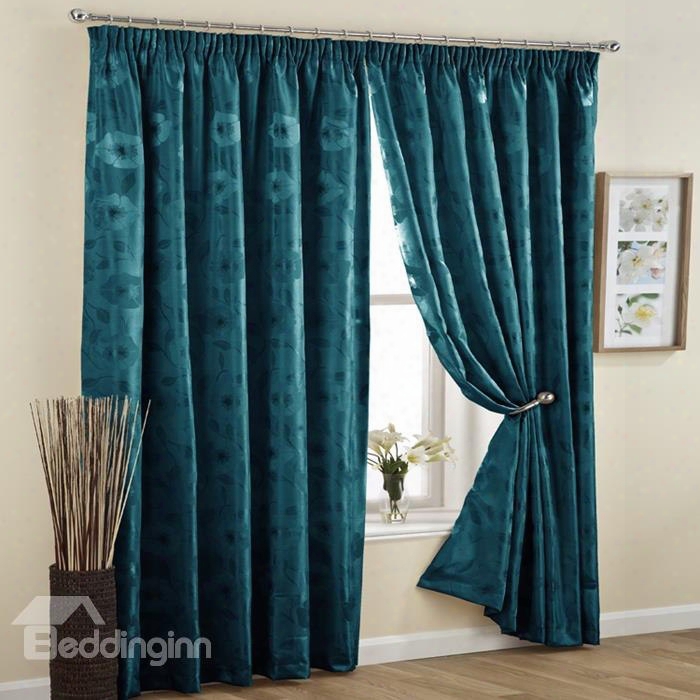 Graceful Jacquard Double Pinch Pleat Curtain