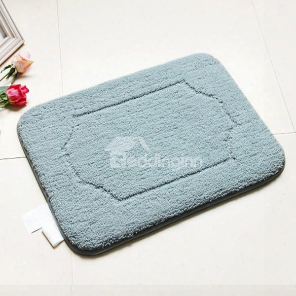 High Class Noble Soft Cozy Solid Color Bath Rug