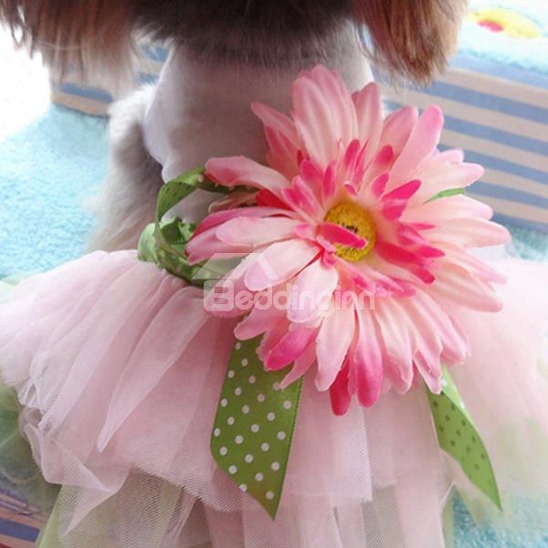 High Quality Beautiful Pet Pink Princess Dress
