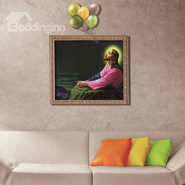 Righteous Jesus With Balloons Framed Removable 3d Wall Sticker