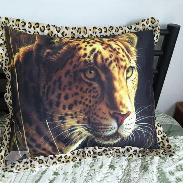 Hot Selling Powerful Leopard Print Pillow Case