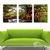 Amazing Banyan Tree in Water 3-Panel Canvas Wall Art Prints