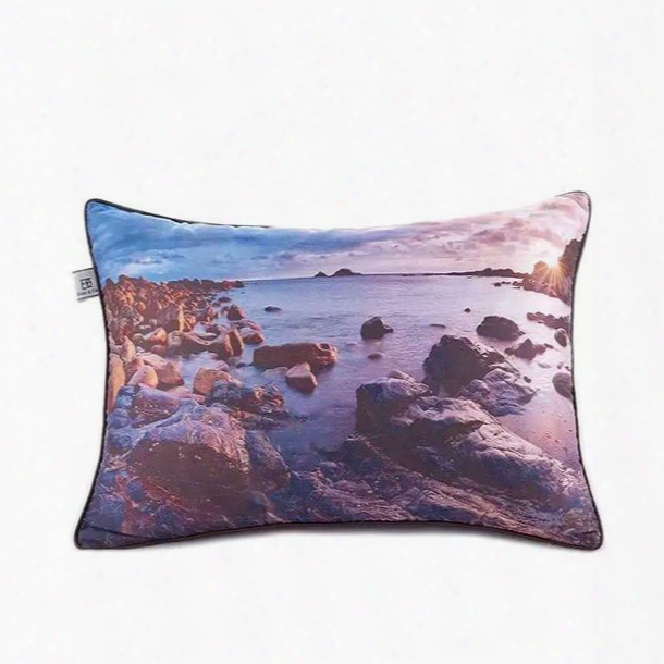 Sunrise In The Seaside Paint Throw Pillow