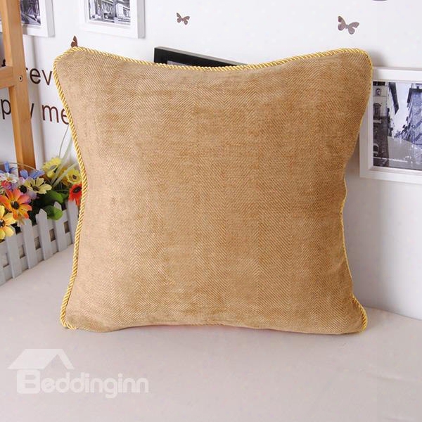 Super Cozy Chenille Solid Coloor Throw Pillowcase