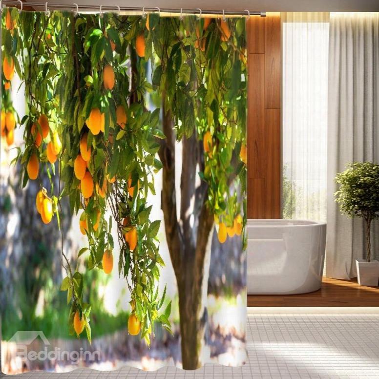 Top Grade Splendid Fruit Bearing Tree 3d Shower Curtain