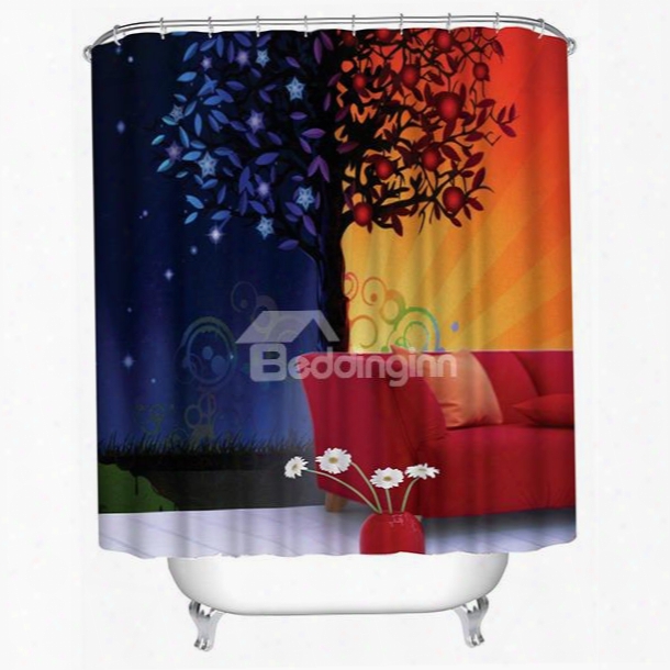 Warm And Fragrant Home Print 3d Sohwer Curtain