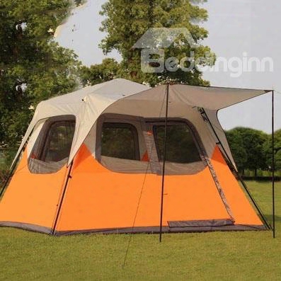 5-8 Person Waterproof Extended Outdoor Camping And Hiking Adjustable Instant Tentt