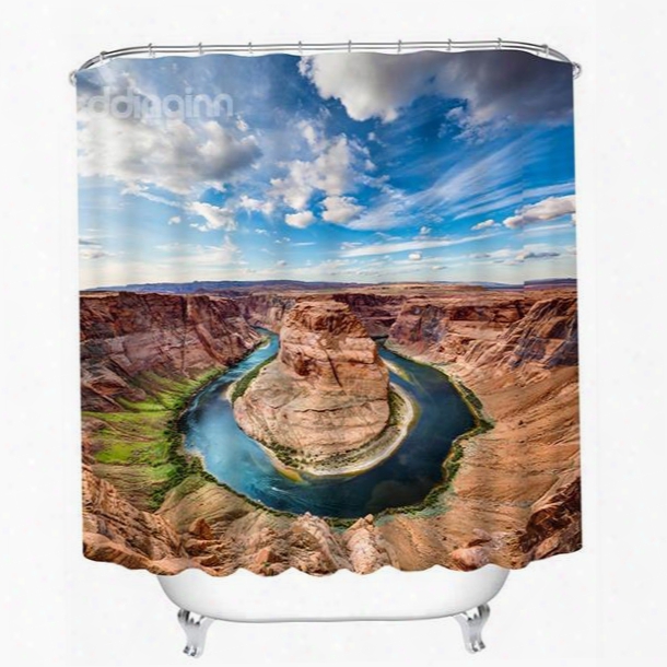 Amazing Nature Scenery Prrint 3d Bathroom Shower Curtain