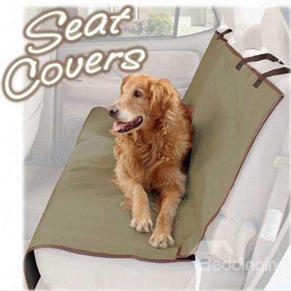 Brown Color And Rubber Band Type Pet Seat Mat