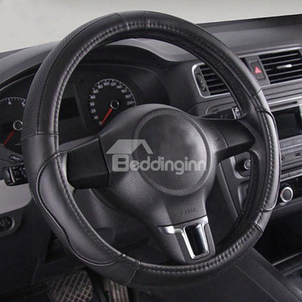 Classic Solid Leather Material And Most Popular Steering Wheel Covers