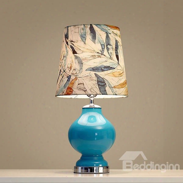 Creative Fashion Blue Birds And Tree Table Lamp For Home Decoration