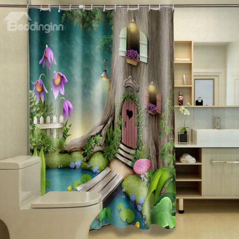 Excellent Beautiful Villatic Lodge 3d Shower Curtain