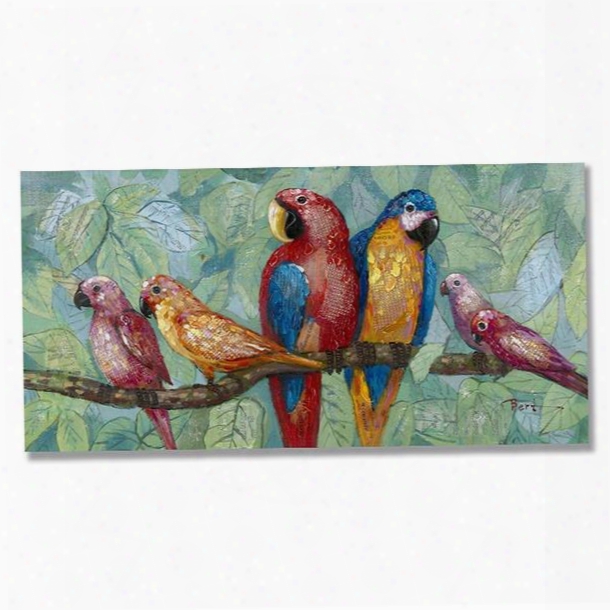 Hand Painted Birds Oil Painting Wall Art Prints