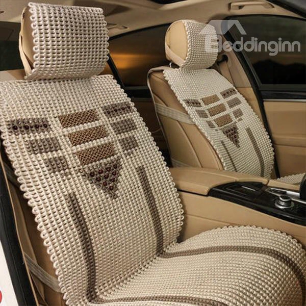 Hand-woven Freshing Cool Wattled Universal Car Seat Cover