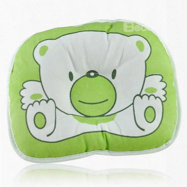 Lovely Bear Design Prevent Flat Head Baby Pillow
