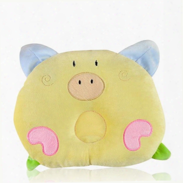 Lovely Piglet Shape Prevent Flat Head Baby Pillow