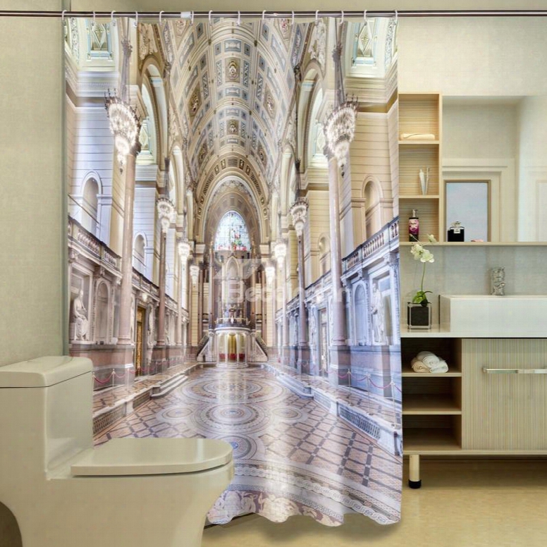 Magnificent Charming Aisle 100% Polyester 3d Shower Curtain