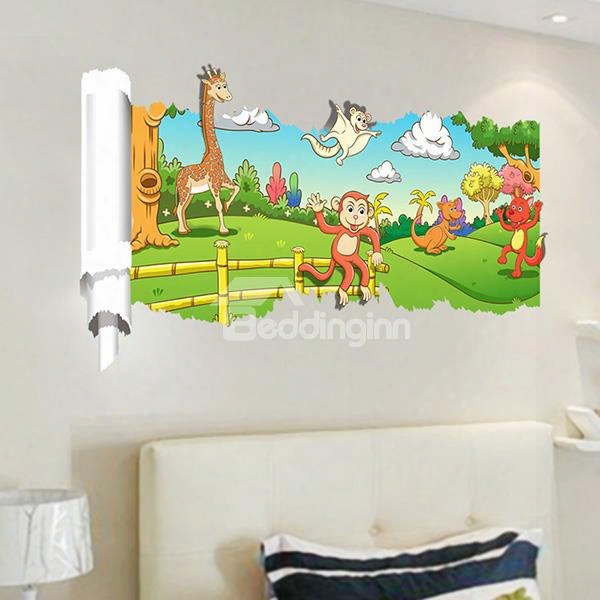 New Arrival Animal Pattern 3d Wall Stickers