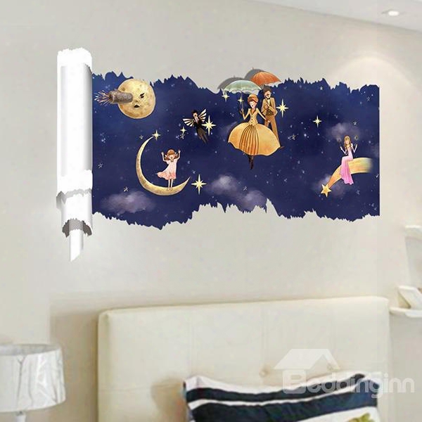 New Arrival Creative Cartoon Character And Star 3d Wall Stickers