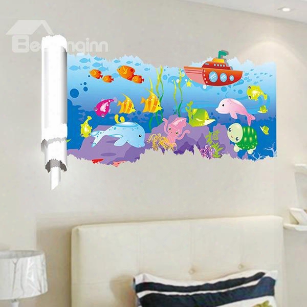 New Arrival Fish 3d Wall Sticker For Room Decoration