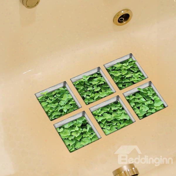 New Arrival Grass Pattern 3d Bathtub Stickers For Bathroom Decoration