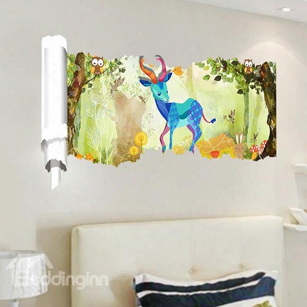 New Arrival Sheep In Forest Pattern 3d Wall Stickers