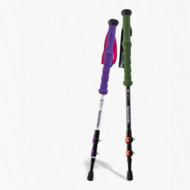 Outdoor Lightweight Straigth Shank Hiking And Trekking Carbon Alpenstock