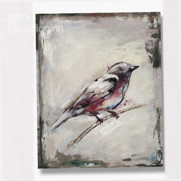 Simple Classic Birds Ready To Hang Oil Painting