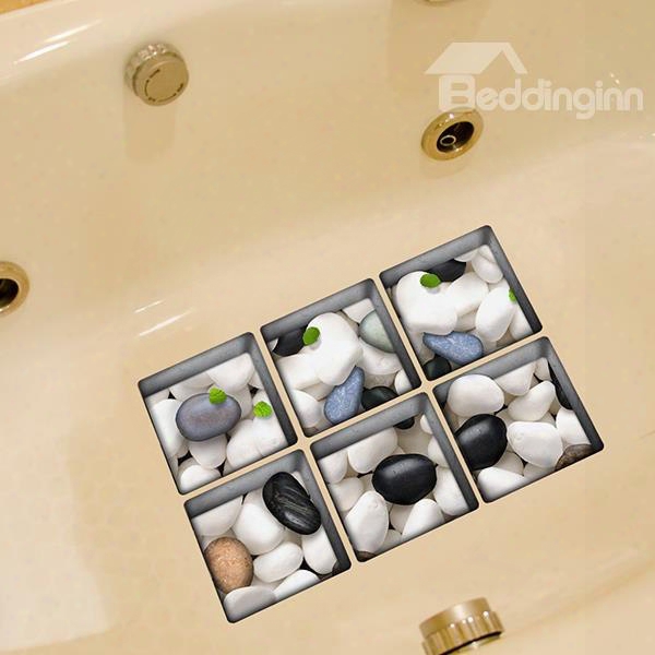 Simple Pure Color 3d Bathtub Wall Stickers For Room Decoration