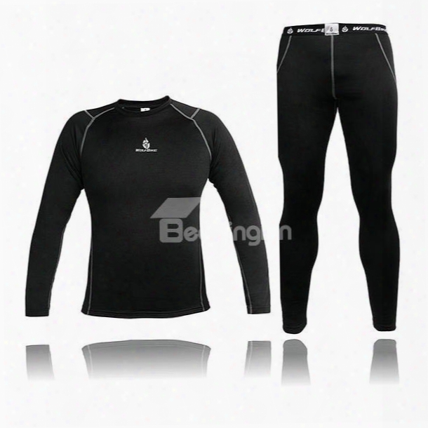 Simple Style Black Long Sleeve Jersey Cycling Clothing