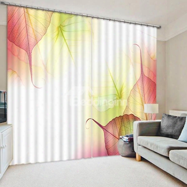 The Colored Veins Print 3d Blackout Curtain