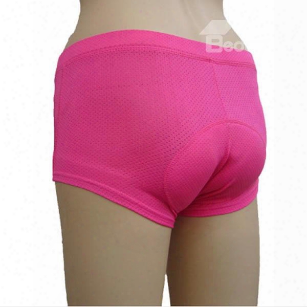 Women's Bright Color Outdoor Shorts Padded Compression Bike Tights