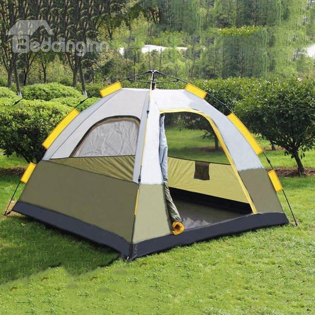 2 Person Double Layers Quick-set Up Spring Waterproof Camping And Hiking Outdoor Tent
