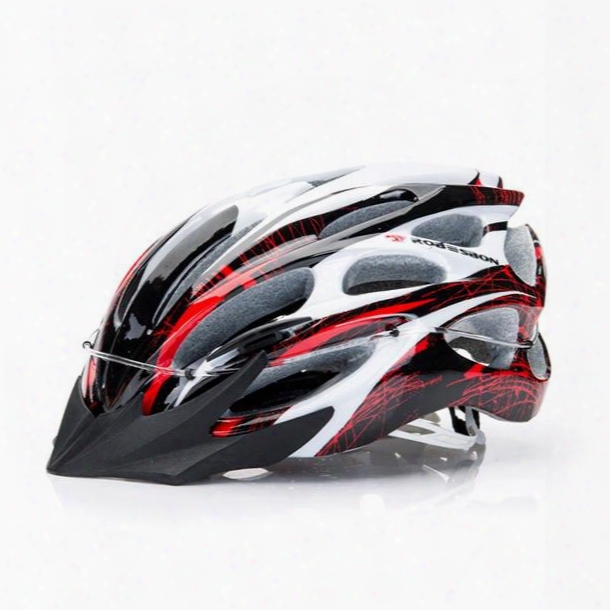 22 Flow Vents Adult Black And Red Bike Road Cycling Safety Helmet