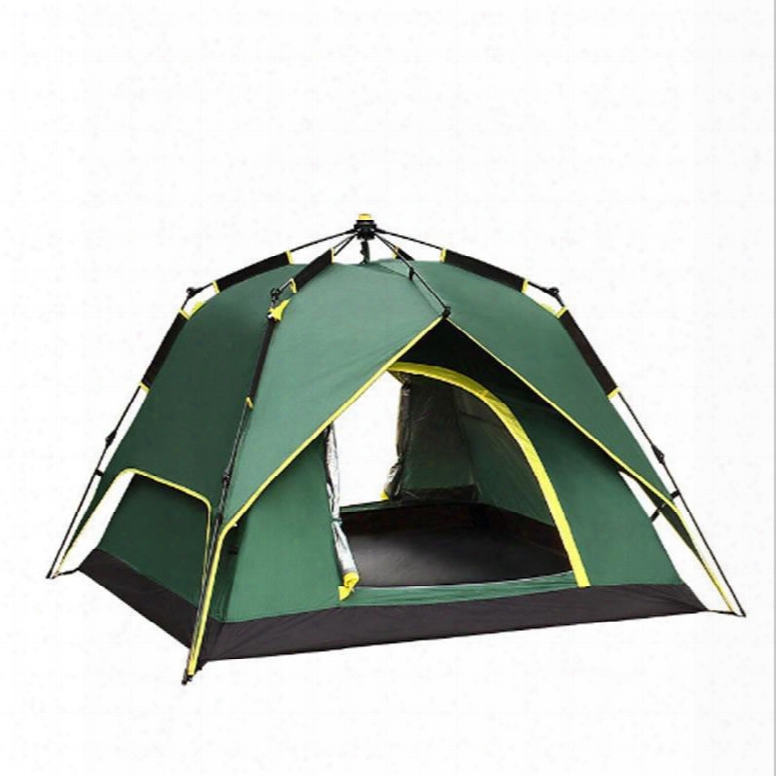 3-4 Person Outdoor Double Layers Automatic Instant Camping And Hiking Tent