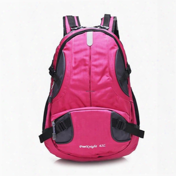 45l Bright Color Waterproof Hiking Camping Cycling High Capacity Nylon Backpack
