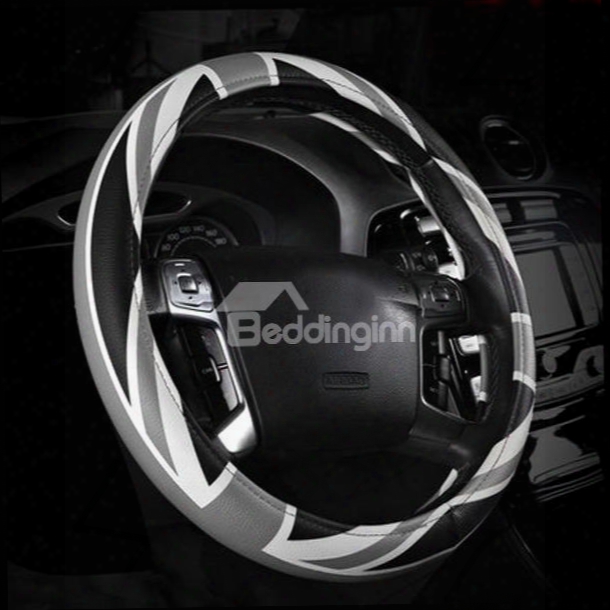 Black Gray Mixing High Class Steering Wheel Cover