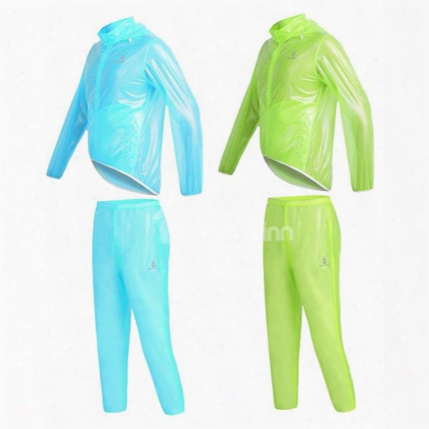 Bright Color Lightweight Outdoor Raincoat Cycling Long Sleeve Clothing