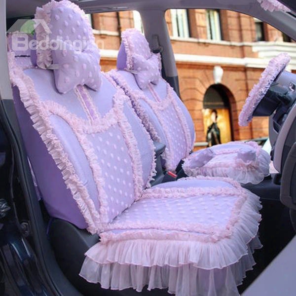 Charming And Magic Attractive Purple Color Universal Five Car Seat Cover